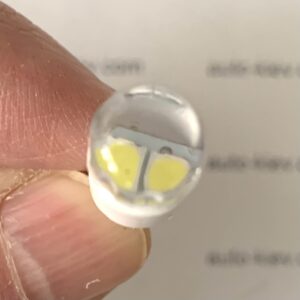 світлодіод T10(w5w) 2smd 2835 PHILIPS 6000К 120Lm кераміка 12v (прозорий) 1 шт