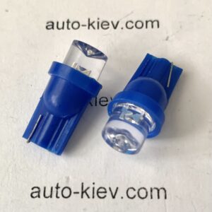 Світлодіод Т10 1led 12v розсіює світло (синій) 1 шт.