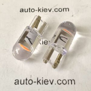 світлодіод T10(w5w) COB прозорий (рожевий) 12v