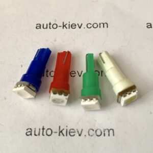 світлодіод T5 (W2x4.6d) 1 smd 5050 50lm 12v