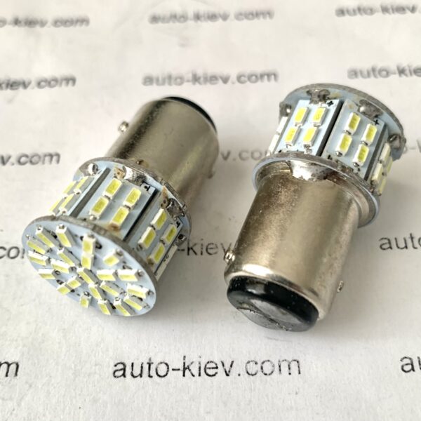 світлодіод Т25 (P21/5w) BA15d 50smd 3014 6000K 24v білий 1 шт.