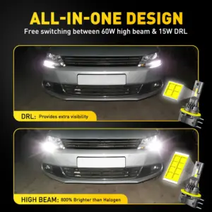H15 Led лампи AUXITO GF 6500K 30000Lm 60w/15w 9-30v 2 шт