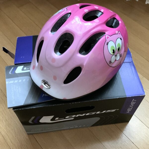 Шолом дитячий Longus FUNN 2.0 XS 48-54cm Pink Cat, рожевий нове