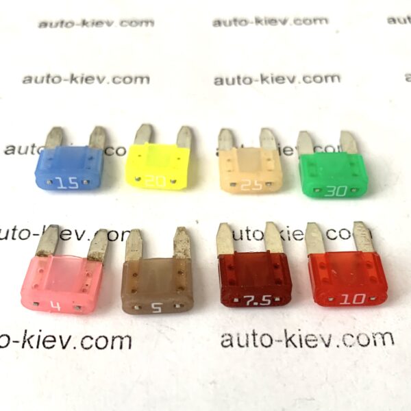 Запобіжник 4A, 5A, 7.5A, 10A, 15A, 20A, 25A, 30A mini Littelfuse