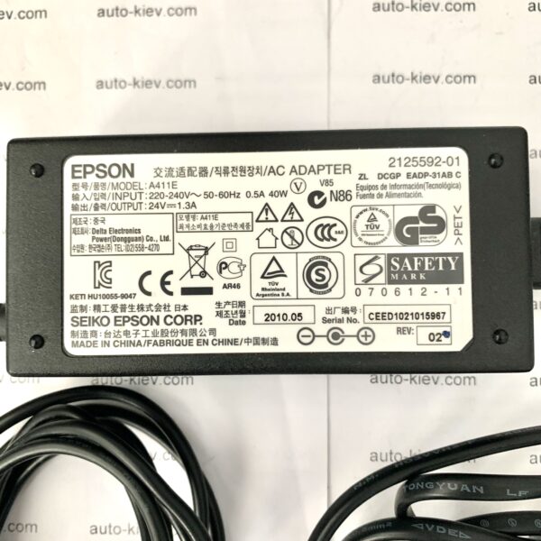 Блок живлення EPSON A411E 24V 1.3A 31W AC Adapter б/у