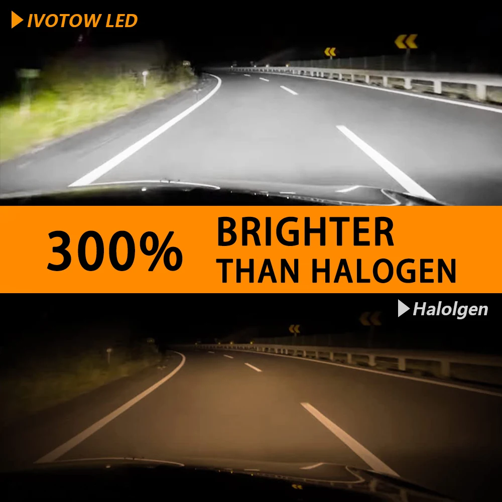 H1 LED лампи IVOTOW 3570SMD 3000K 12000Lm 40W 9-18v 2 шт.