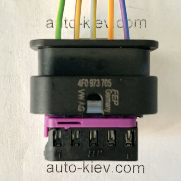 VW AG 4F0973705 роз’єм 5 pin 1.2 mm FEP GERMANY оригінал нове