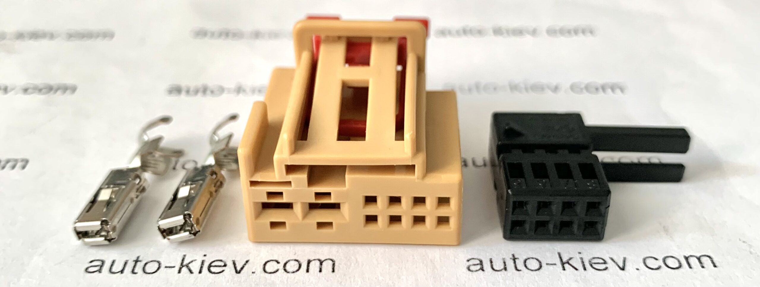VW AG 3C0972725A роз’єм 2 pin 2.8 mm, корпус для 8 pin 0.63 mm, Hungary оригінал нове (без дроту)