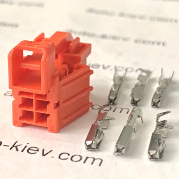VW AG 8W0971636B роз’єм 6 pin 0.63 mm, Hungary оригінал нове (без дроту)