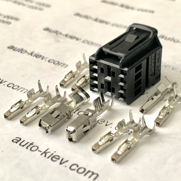 VW AG 7P0972725 (TE 0-2112415-1) роз’єм 8 pin 1.2 mm , 2 pin 2.8 mm GERMANY оригінал нове (без дроту) - Зображення 4