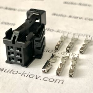 VW AG 8W0971636 (TE 1563334-1) роз’єм 6 pin 0.63 mm GERMANY оригінал нове (без дроту)