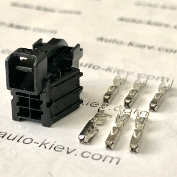 VW AG 8W0971636 (TE 1563334-1) роз’єм 6 pin 0.63 mm GERMANY оригінал нове (без дроту) - Зображення 2