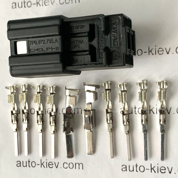 VW AG 7P0972735A (33289543-01) роз’єм 8 pin 1.2 mm , 2 pin 2.8 mm AUSTRIA оригінал нове (без дроту) - Зображення 3
