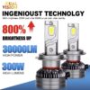 H7 led лампи Dualvision C29 9094(CSP) 6000K 30000Lm 220W 9-16v CANBUS 2 шт