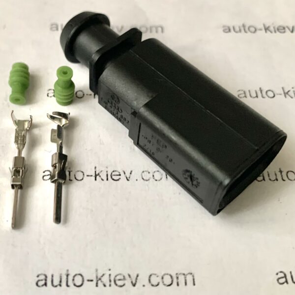 AUDI VW 1J0973802 роз’єм 2 pin 1.5 mm FEP Germany оригінал (без дроту).