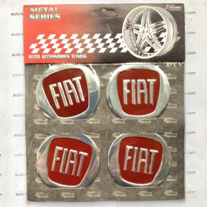 Наклейки для ковпачків на диски FIAT (червоні, сині) (60 мм) 4 шт.