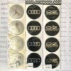 Наклейки для ковпачків на диски OZ, AUDI, PEUGEOT самоклейка силікон (60 мм) 4 шт.-комплект