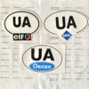 Наклейки для авто “UA” з рекламою самоклейка оракал (130mm*90mm) 1 шт.