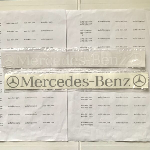 Наклейка на авто “Mercedes-Benz” (31 см * 2.5 см) перекладна 1 шт.