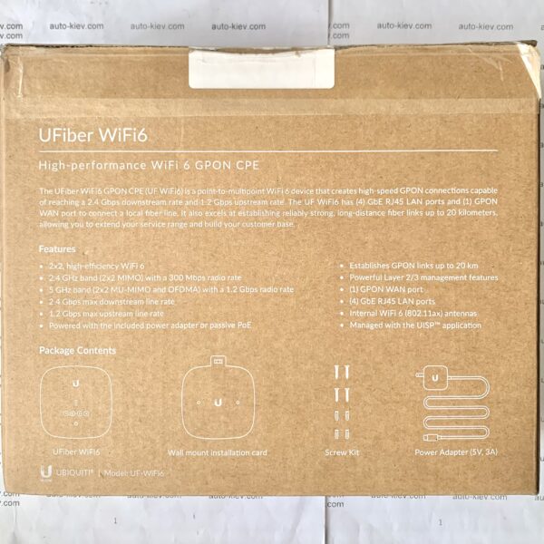 UFiber WiFi 6 GRON CPE комутатор мережевий Ubiquiti UF-WiFi нове - Зображення 4