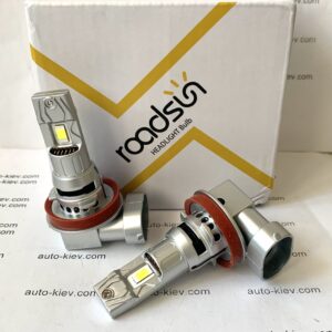 H8 H9 H11 led лампа ROADSUN 6000K 20000Lm 60W 9-32v CANBUS 2 шт