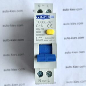 Дифавтомат TOMZN TOB3L-32F 18 мм (RCBO 16A 1 P + N 6КА) Диференціальний автомат