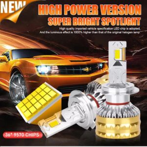 H7 led лампи Dualvision TR6N 9084(CSP) 6000K 100000Lm 220W 9-16v CANBUS 2 шт