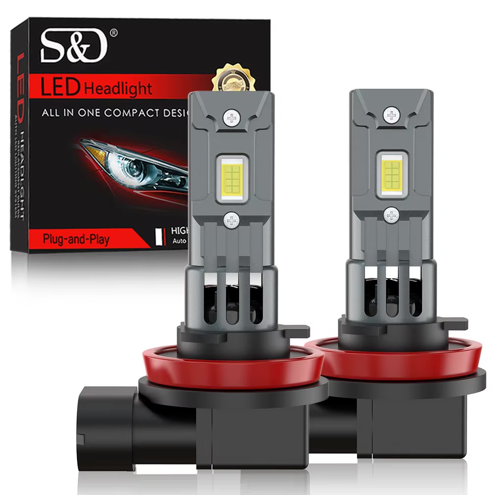 H11 led ламп S&D D1503 3570(CSP) 6500K 30000Lm 100W 12-18v Canbus 2шт