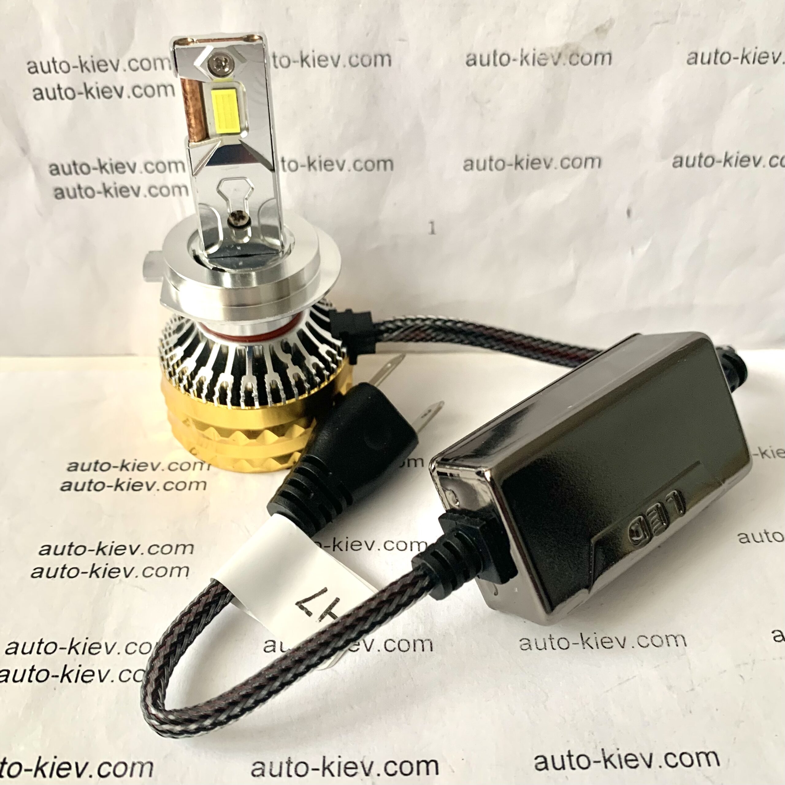 H7 led лампи Dualvision TR6N 9084(CSP) 6000K 100000Lm 220W 9-16v CANBUS 2 шт - Зображення 2