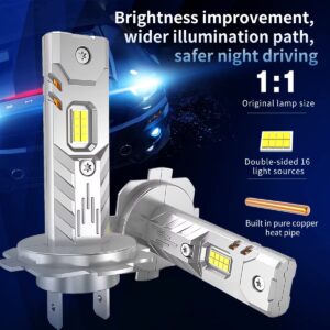 Alternative view of H7 led лампи P2MAX 7035(CSP) 6000K 20000Lm 50W 9-18v 2 шт