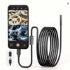 Ендоскоп для IOS Iphone та Android діаметром 8 мм водонепроникний жесткий кабель, з підсвічуванням 1 m