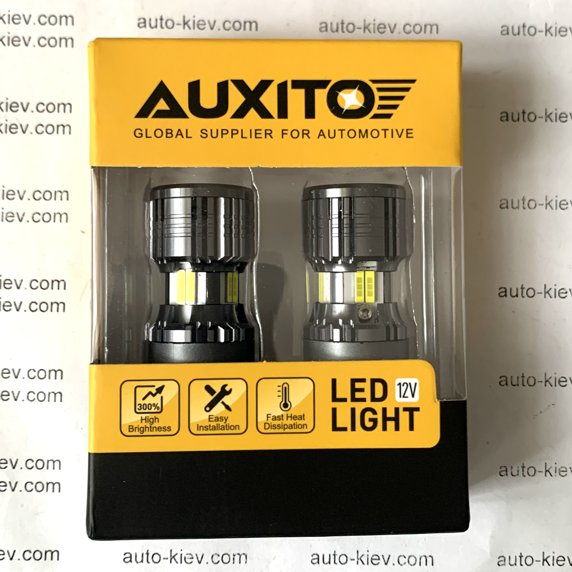 AUXITO світлодіодні лампи Turbo 3157 T25 P27/7W 6500K, біле світло 2 шт. - Зображення 3