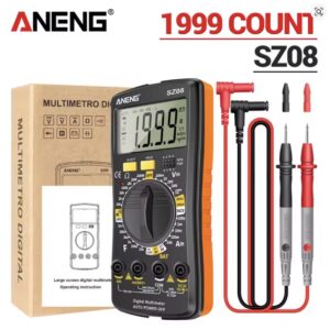 Мультиметр ANENG SZ08 цифровий вольтметр постійного та змінного струму, тестер напруги, опору, ємності, діода, Гц