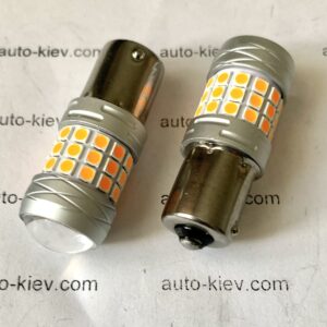 світлодіод T25 (PY21W) YINLV 42smd 3030 orange BAU15s 9-16v CANBUS комплект 2 шт