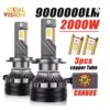 H7 led лампи Dualvision TR16 9780(CSP) 6000K 120000Lm 160W 9-16v CANBUS 2 шт