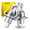 H4 led Turbo AUXITO M6S 7035(CSP) 6000К 30000LM 70 Вт 12-18v Canbus 2 шт