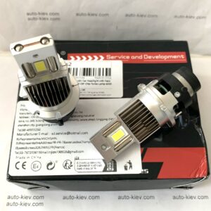 Альтернативний вигляд D4S/R led лампи S&D D1577 5070(CSP) 6000K 30000Lm 120W 24v CANBUS 2 шт