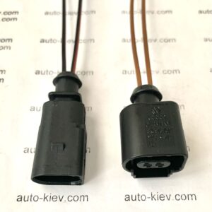 Альтернативний вигляд Роз'єм герметичний 2 pin 1.5 mm (провід 1.0 mm²) AUDI VW GERMANY оригінал нове