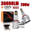 H11, H8 led лампи L2 3570(CSP) 6000K 30000Lm 100W 9-16v CANBUS 2 шт.