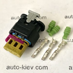 AUDI VW 06E973703 роз’єм 3 pin 1.2 mm Hungary AMP оригінал (без дроту)