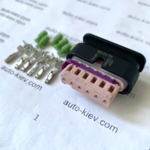 VW AG 85A973706 роз’єм 6 pin 1.2 mm FEP GERMANY оригінал (без дроту) нове
