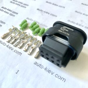 VW AG 80A973714 роз’єм 8 pin 1.2 mm GERMANY оригінал (без дроту) нове
