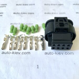 Альтернативний вигляд VW AG 80A973714 роз’єм 8 pin 1.2 mm GERMANY оригінал (без дроту) нове