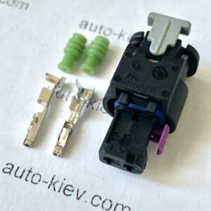 Альтернативний вигляд VW AG 4F0973702 роз’єм 2 pin 1.2 mm FEP GERMANY оригінал нове (без дроту)