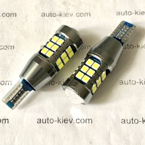 Світлодіод Т15(W16W) 27smd 3030 драйвер canbus 1400lm 12v комплект 2 шт
